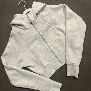 EUC Lululemon Scuba Full-Zip Cropped Hoodie - Size 6 HCULG